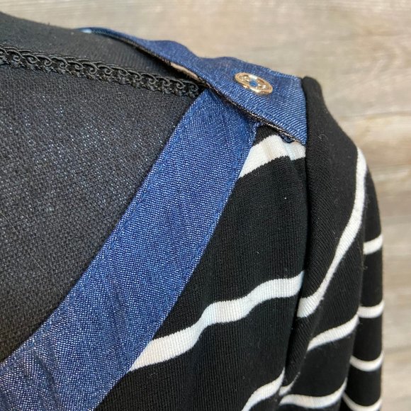 Tommy Hilfiger Black and White Stripped Dress - Picture 3 of 5